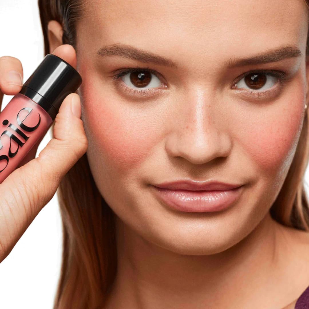 Applicateur en pied-de-biche du Saie Dew Liquid Blush 40g