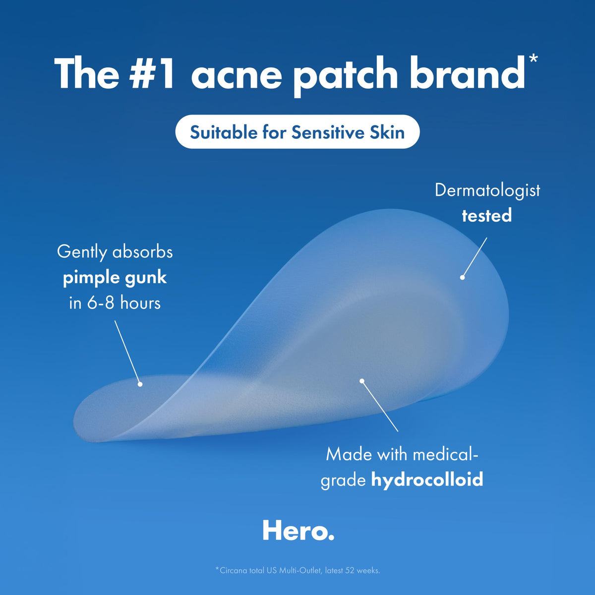 Application d'un patch acné Invisible+ sur le visage