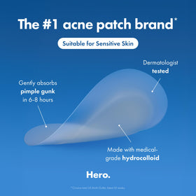 Application d'un patch acné Invisible+ sur le visage