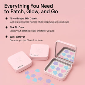 Application d'un patch anti-acné grace & stella sur la peau