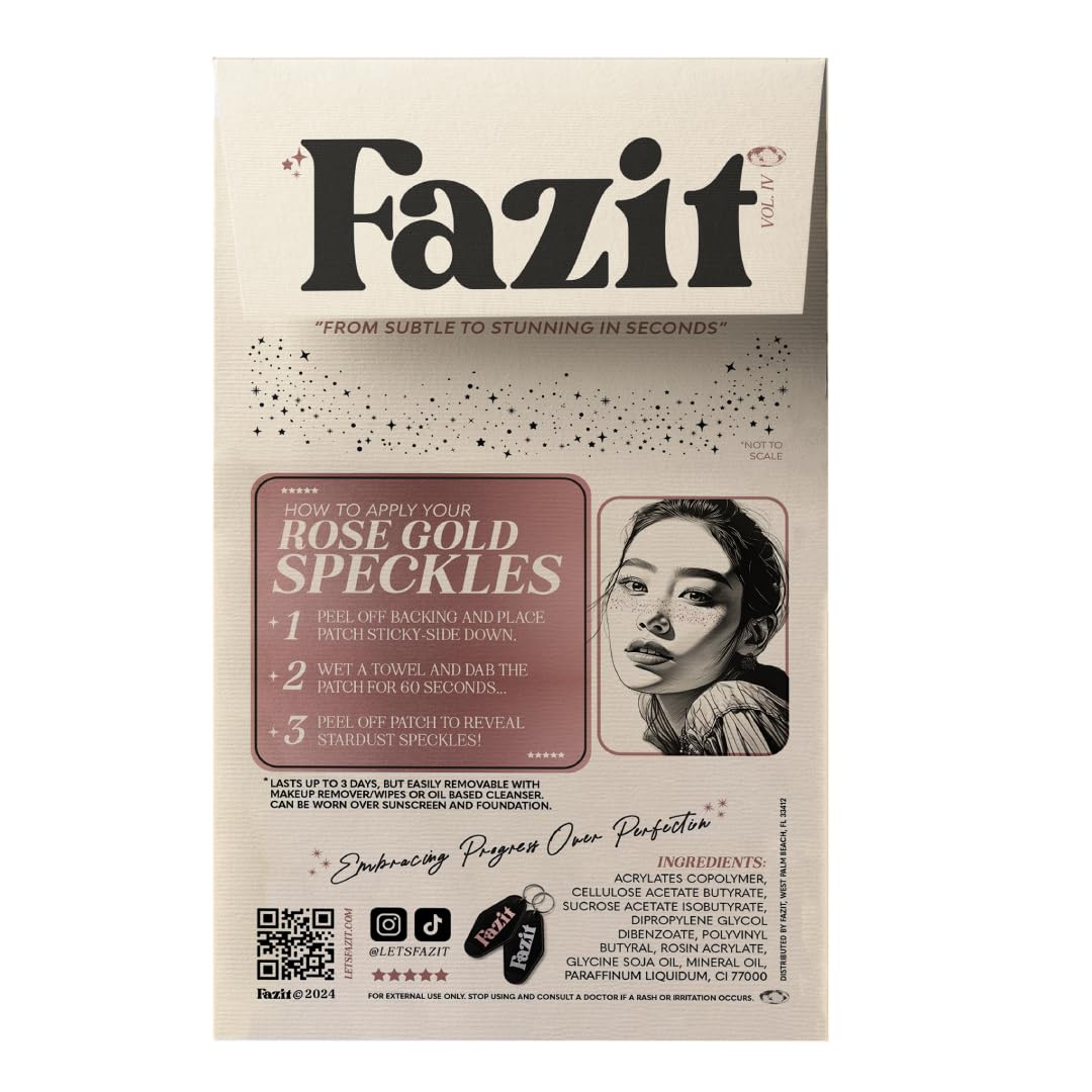 Application d'un patch de maquillage Fazit sur la peau