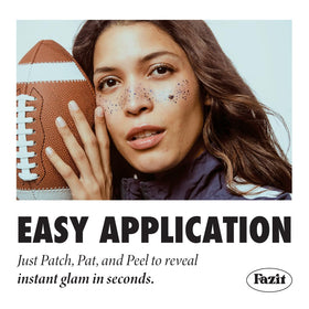 Application d'un patch de maquillage Fazit sur la peau