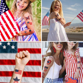 Application d'un tatouage temporaire sur la peau