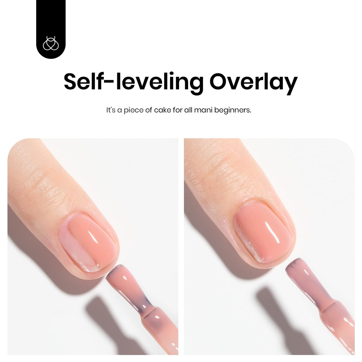 application de beetles Gel Polish Couche de Base Nude sur des ongles