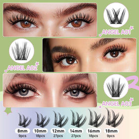 Application de cils Angel A01 sur une cliente