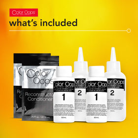 Application de Color Oops sur cheveux secs