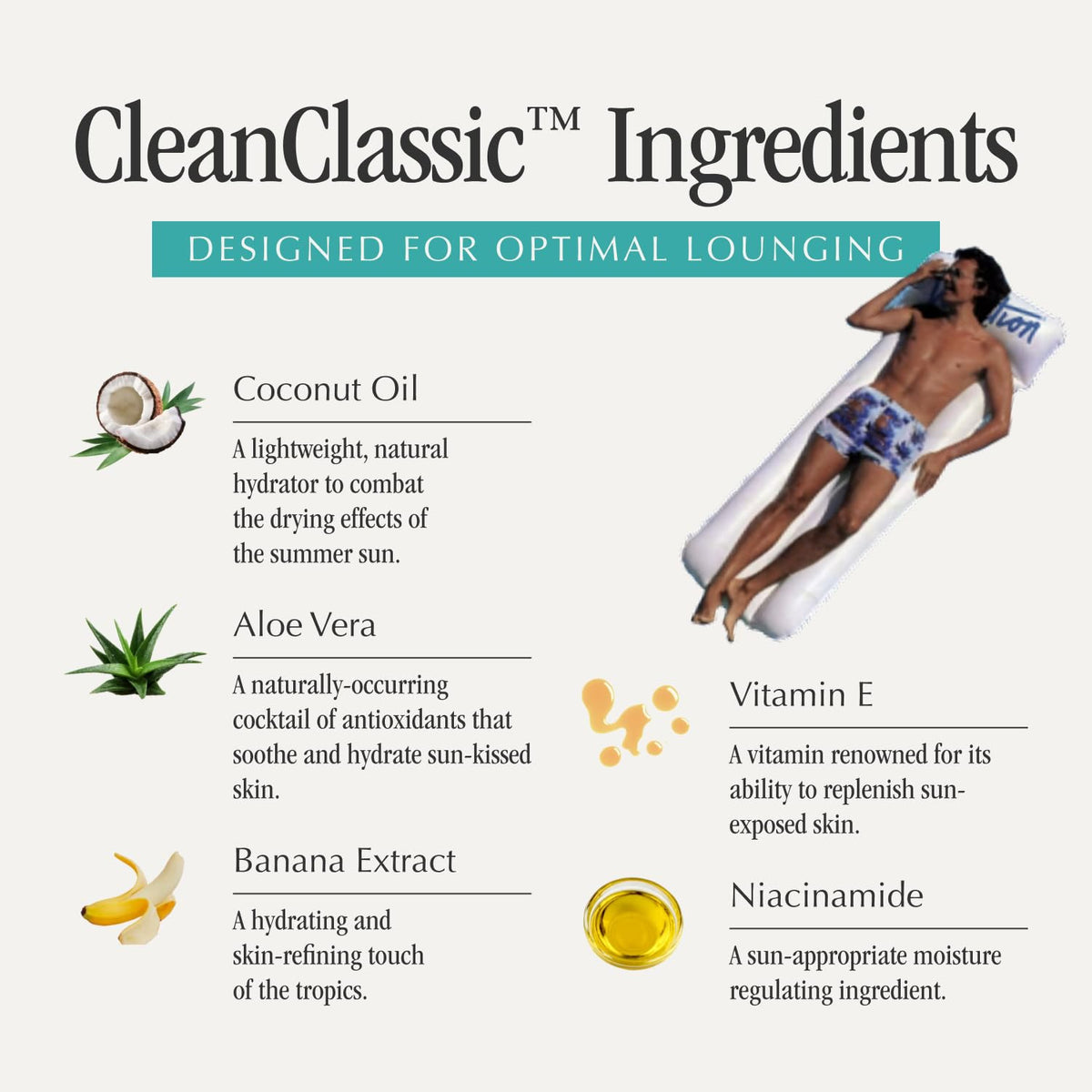 Application de crème solaire VACATION sur la peau