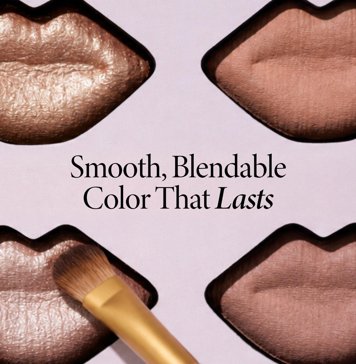 Application de fard à paupières avec la palette Baked Kisses