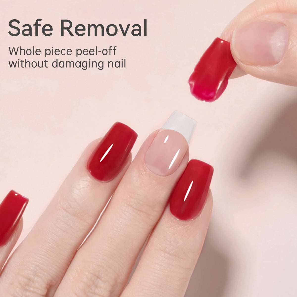 Application de gel peel off sur un ongle