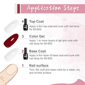 Application de gel sur des ongles avec pinceau JODSONE