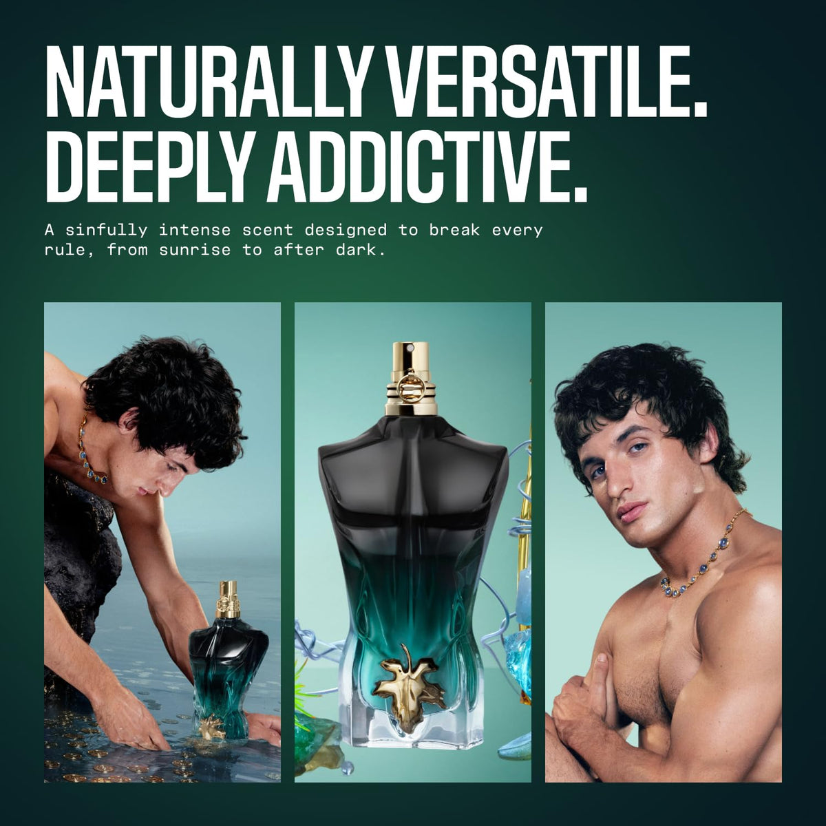 Application de Jean Paul Gaultier Le Beau Le Parfum Intense sur la peau