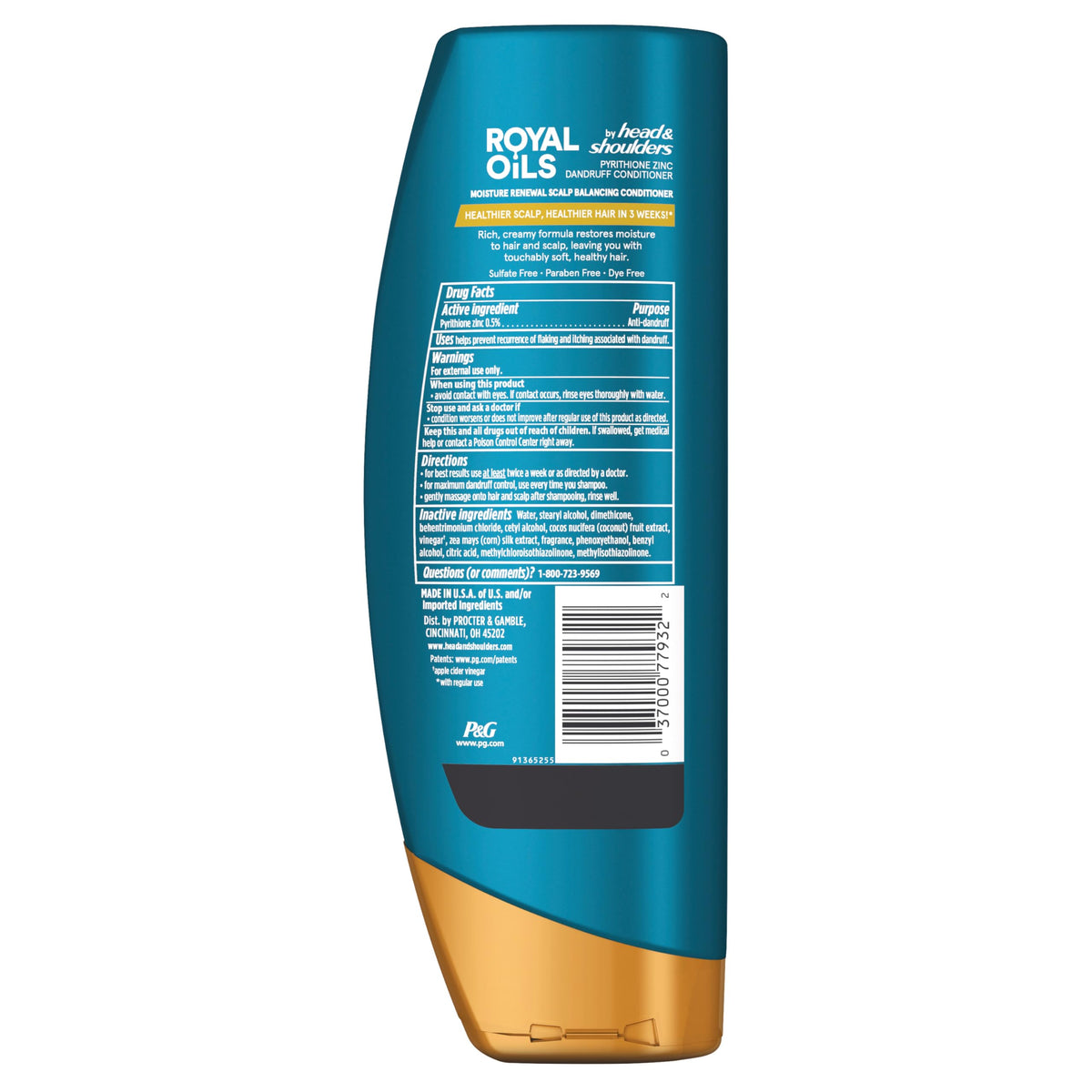 Application de l'après-shampooing Head & Shoulders sur des cheveux crépus