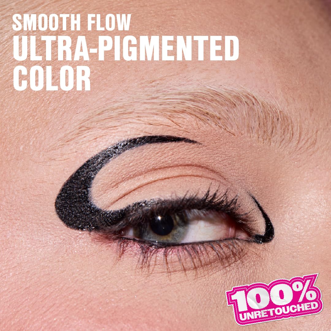 Application de l'eyeliner liquide waterproof wet n wild