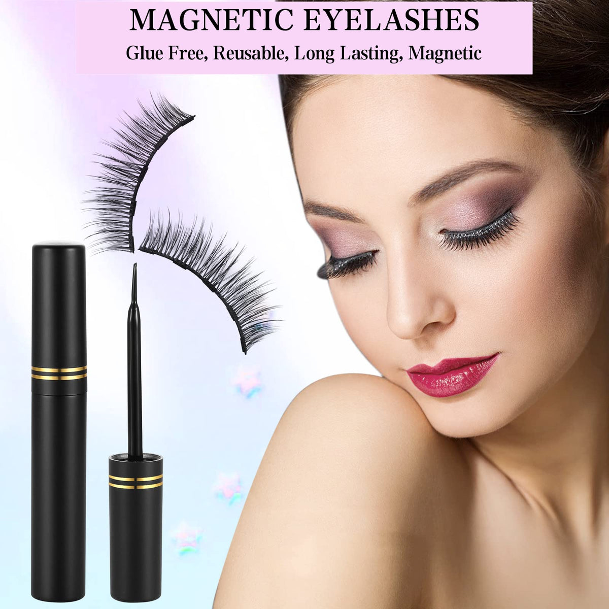Application de l'eyeliner magnétique KATGE