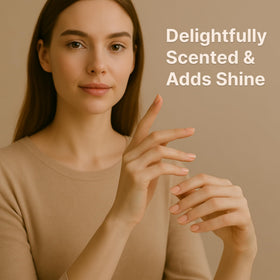 Application de l'huile à cuticule C CARE sur des ongles