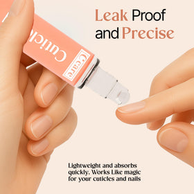 application de l'huile à cuticules C CARE sur les ongles