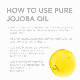 Application de l'Huile de Jojoba sur les cheveux