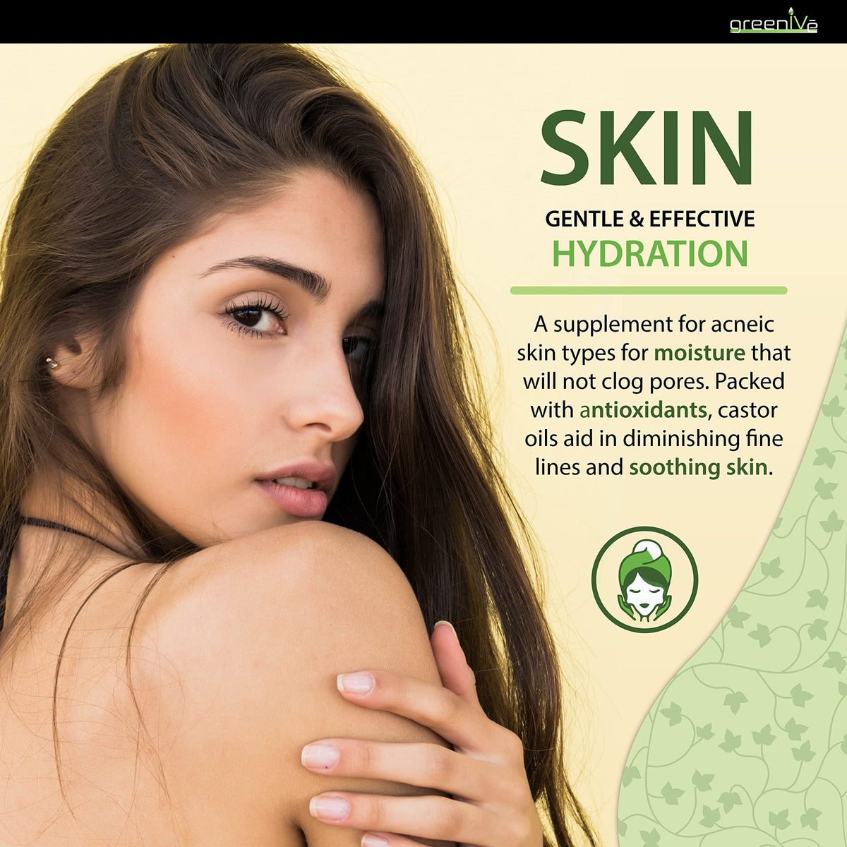 Application de l'huile de ricin sur les sourcils