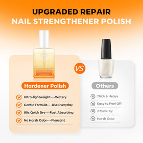 Application de l'huile fortifiante sur les ongles