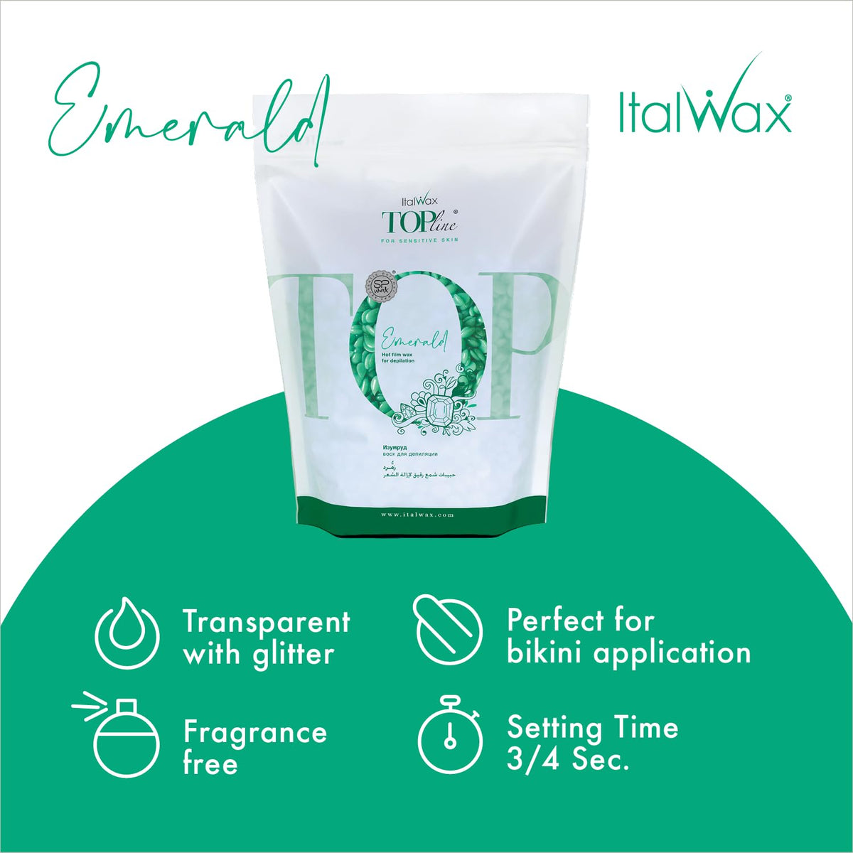 Application de la cire Italwax sur la peau