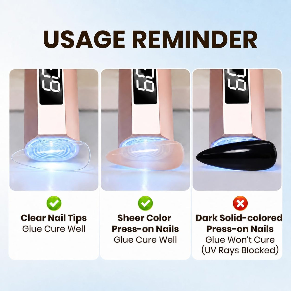 Application de la colle à ongles beetles sur des ongles