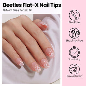 Application de la colle pour ongles beetles