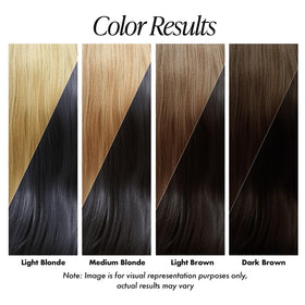 Application de la coloration Adore 130 Noir Bleu sur cheveux bouclés