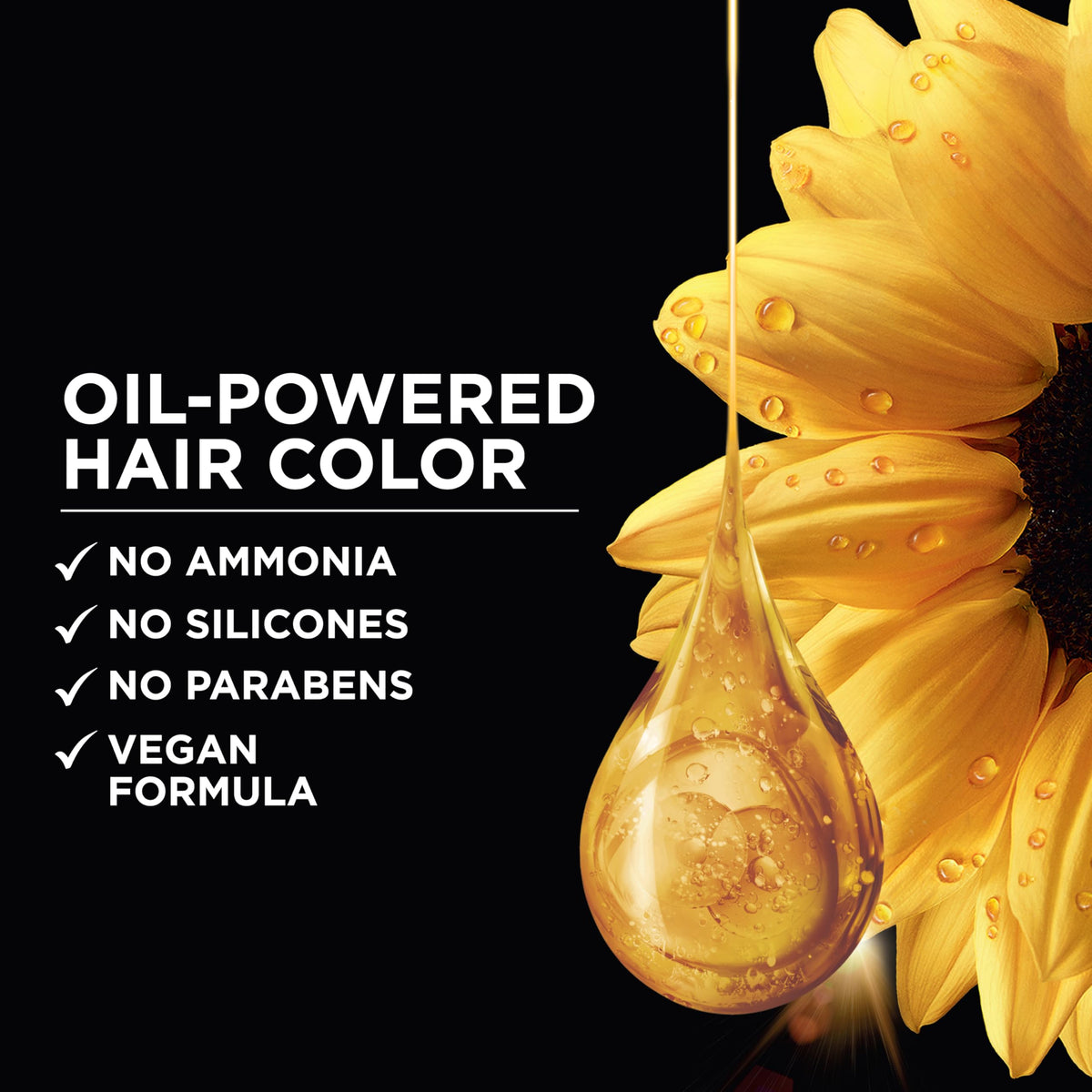 Application de la coloration Garnier Olia sur cheveux