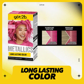 Application de la coloration Got2B sur cheveux