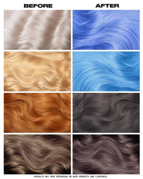 Application de la coloration semi-permanente Lunar Tides sur cheveux