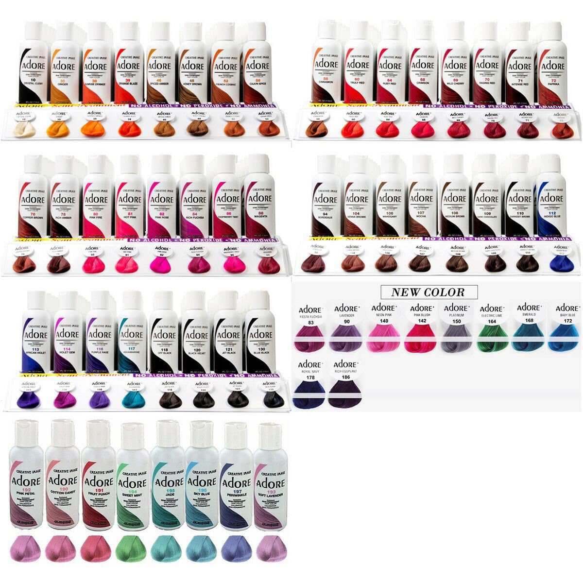 Application de la couleur de cheveux Electric Lime sur des cheveux bouclés
