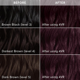Application de la couleur sur des cheveux