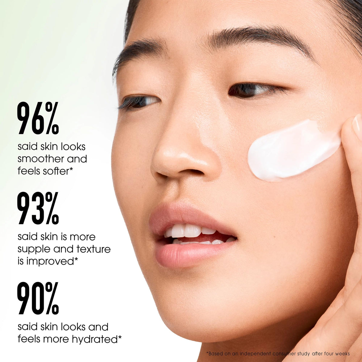 Application de la crème Butter Drench sur le visage