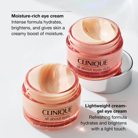 Application de la Crème Contour des Yeux Clinique sur le contour des yeux
