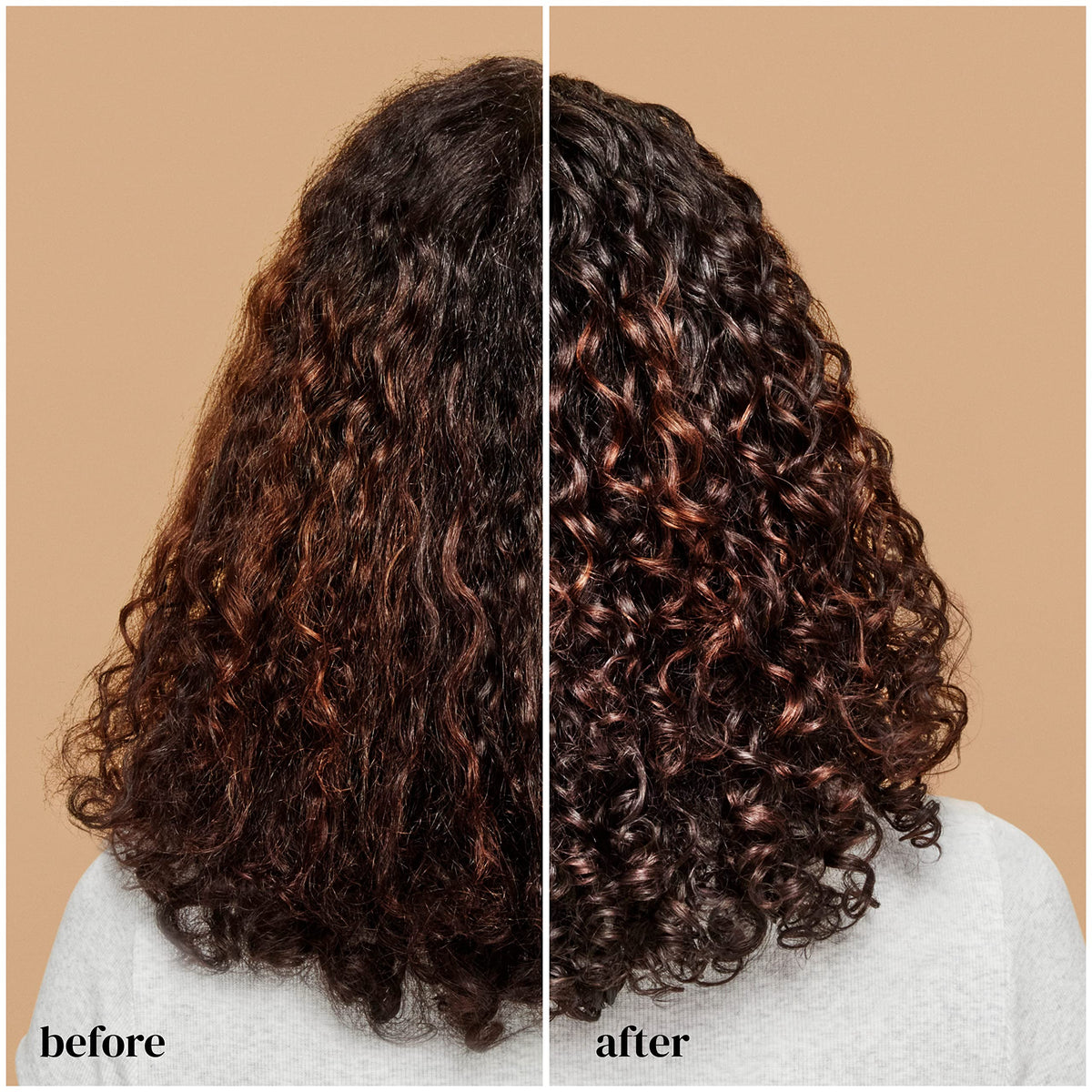 Application de la crème de coiffage Ouidad sur des cheveux bouclés