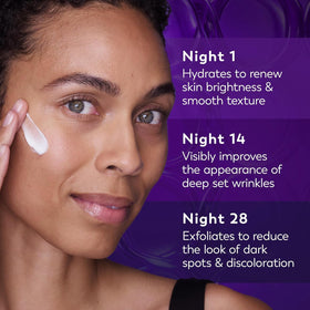 Application de la Crème de Nuit Olay sur le cou