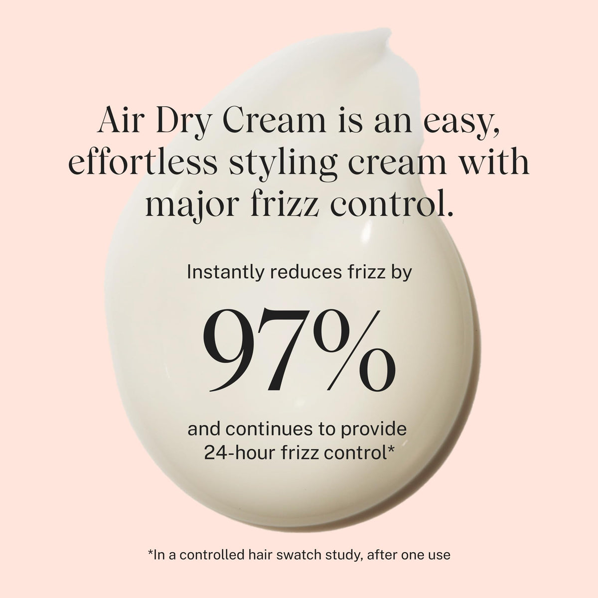 Application de la Crème de Séchage à L'air sur cheveux humides