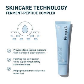 Application de la crème hydratante Prequel sur la peau