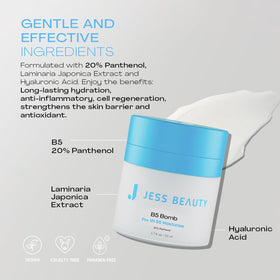 Application de la crème hydratante sur la main