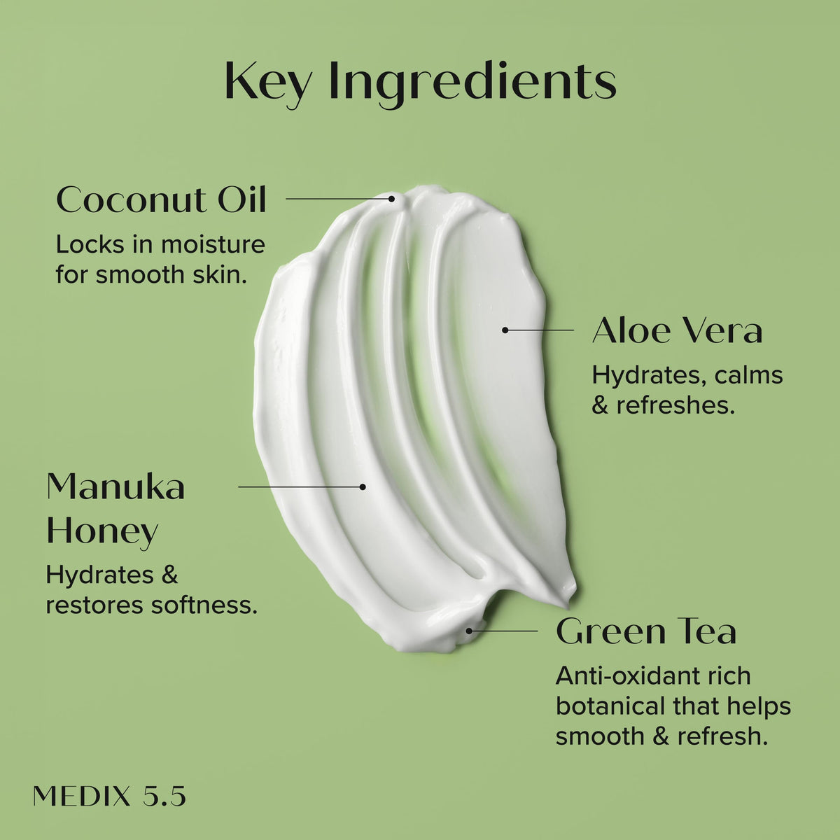 Application de la crème Medix 5.5 sur la peau