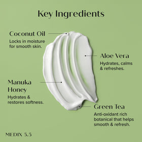 Application de la crème Medix 5.5 sur la peau