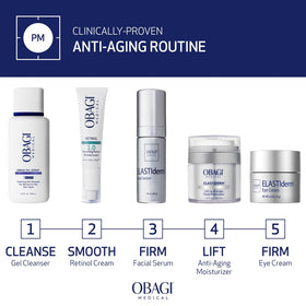 Application de la crème Obagi sur le visage
