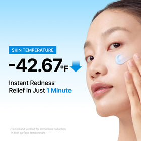 Application de la crème sur la main