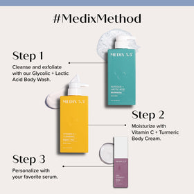 Application de la crème Vitamine C sur le bras
