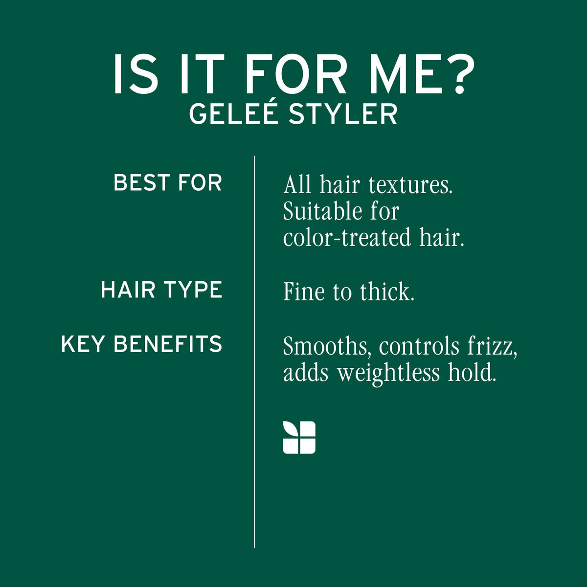 Application de la Gelée Biolage sur cheveux humides