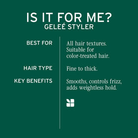 Application de la Gelée Biolage sur cheveux humides