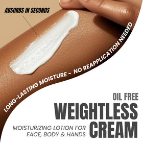 Application de la lotion Alozera sur la peau