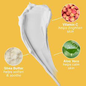 Application de la lotion Hempz Citrus Blossom sur la peau