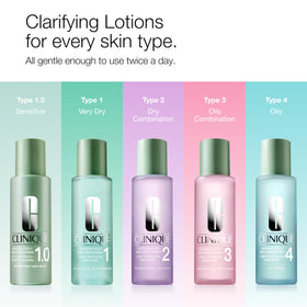 Application de la lotion sur un coton