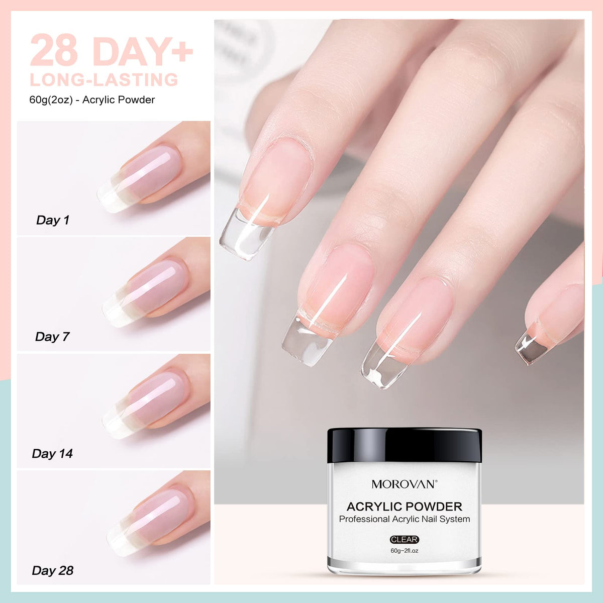 Application de la poudre acrylique sur des ongles